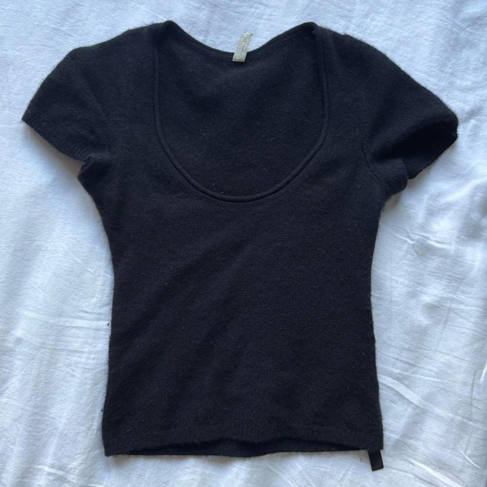 cashmere short sleeve shirt